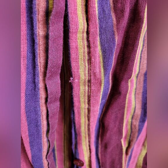 Vintage Victoria's Secret Sleeveless Maxi Shirt Dress Sheer Dual Side Split Sz L - Picture 5 of 16